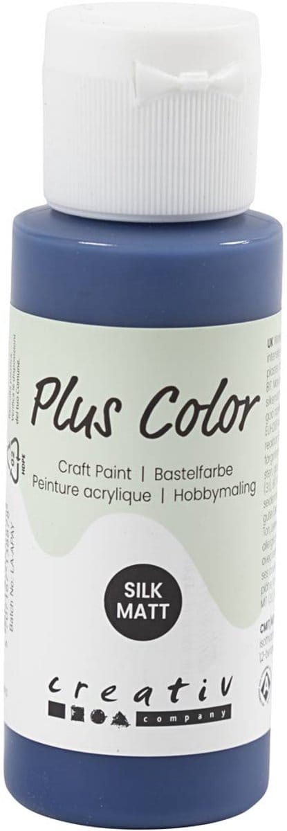 Plus Color Acrylverf, marineblauw, 60 ml/ 1 fles