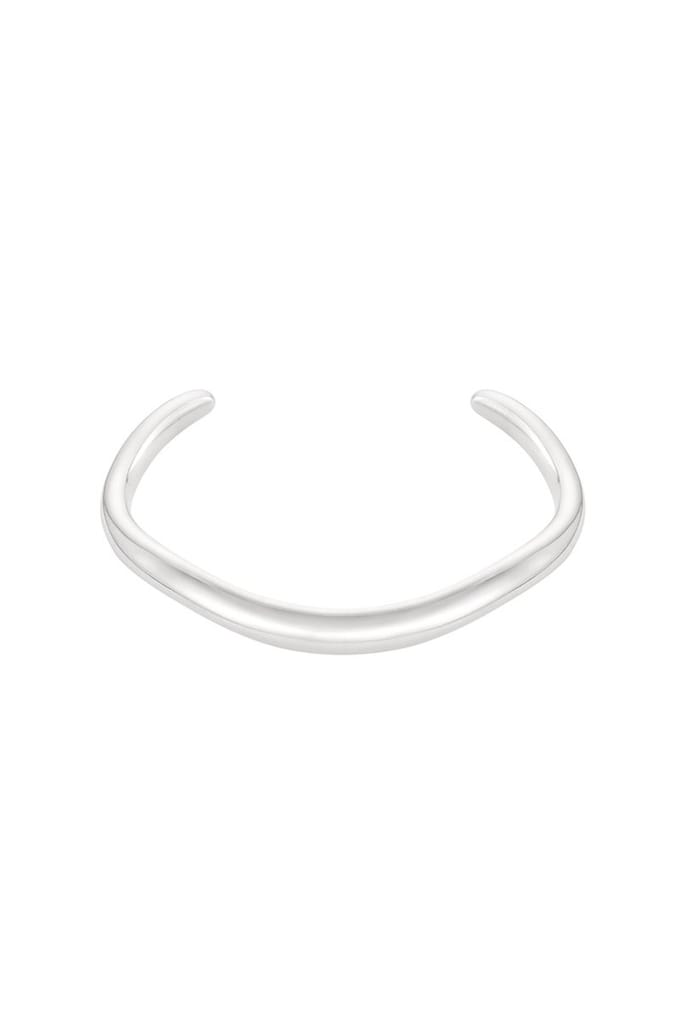 Bijoutheek Armband (Sieraad) Modern Gebogen Bangle Zilver
