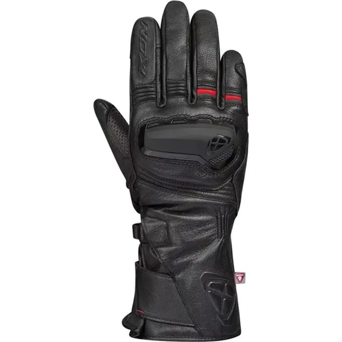 Ixon Pro Miles Zwart Rood Waterdichte Handschoenen - Handschoen