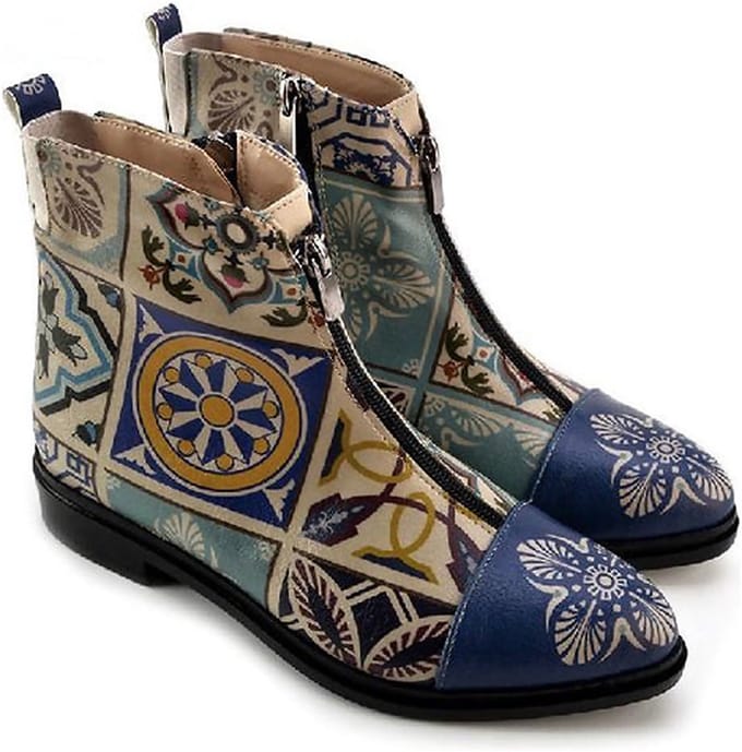 GOBY - Tile Enkel Laars - Damesboots - Handmade - Maat 40