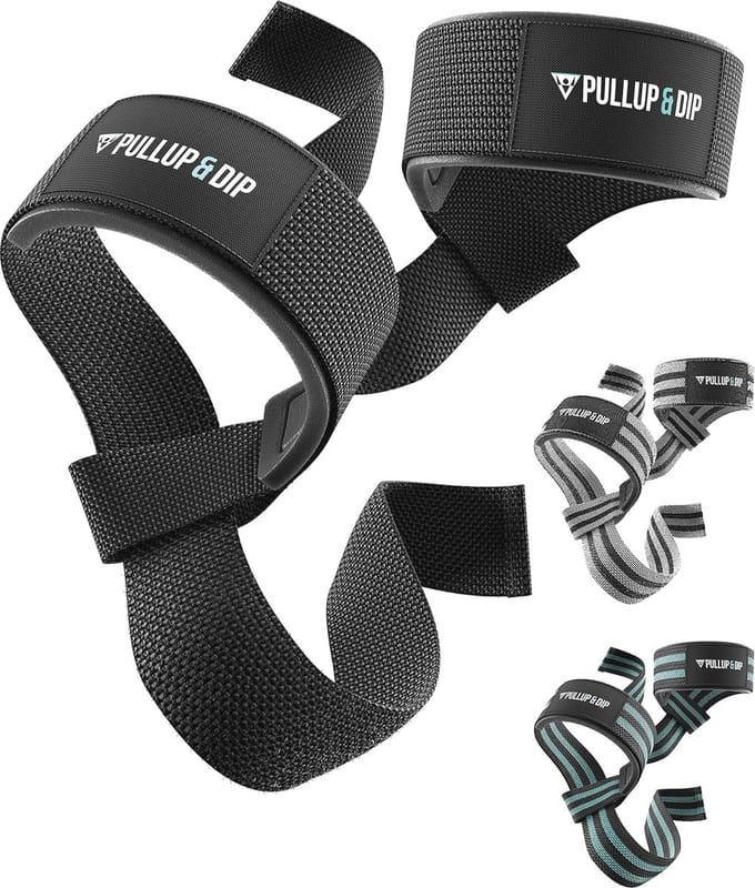 Trekhulp voor Krachttraining - Gevoerde Gewichthefferlussen, Polsbanden en Deadlifting Straps