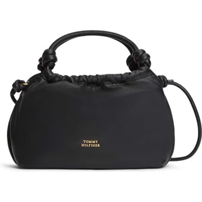 Tommy Hilfiger Soft Leather Med Crossover Black Größe: OS | Handtaschen Outlet | Damen | Schwarz