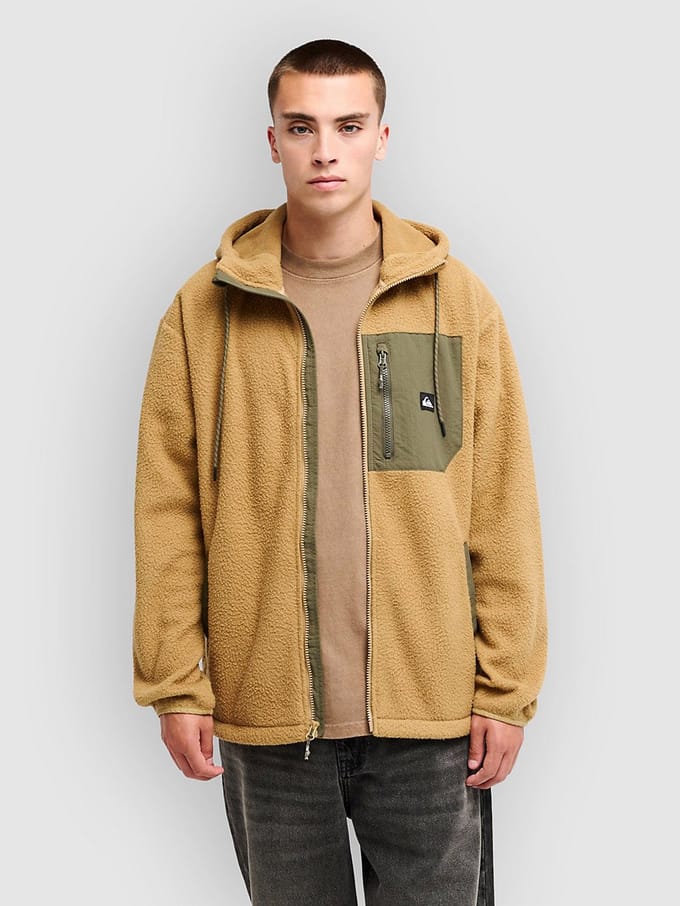 Quiksilver Clean Cost Fleece Bruin L Man