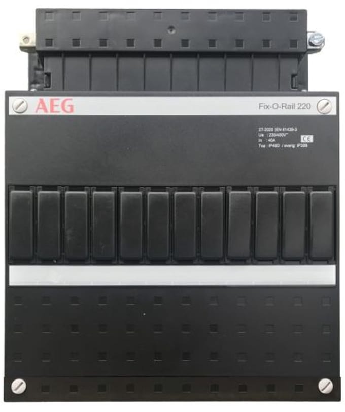 AEG lege groepenkast 22x22cm Fix-O-Rail 1SPF006984F0090