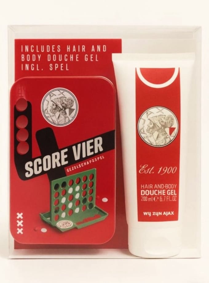 Ajax Amsterdam - Douche gel met gezelschapsspel - kado