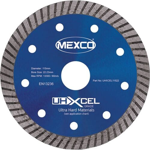 Mexco diamantschijf porselein 115x22,2x1,4mm