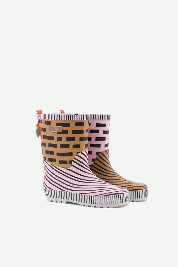 Sticky Lemon - regenlaarzen - speciale editie - panache goud + mendl's roze + koninklijk oranje