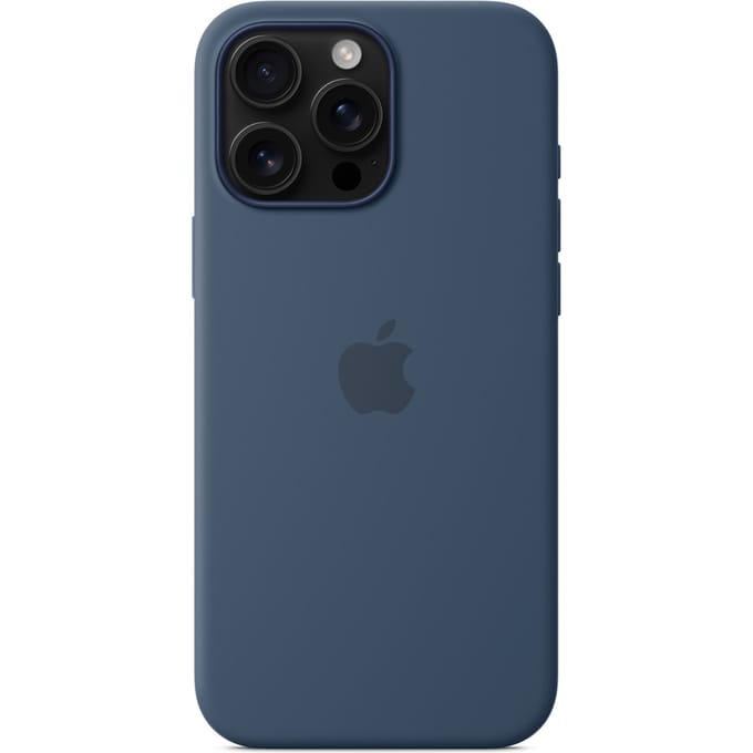 Apple Silicone Backcover MagSafe voor de Apple iPhone 16 Pro Max - Denim Blue
