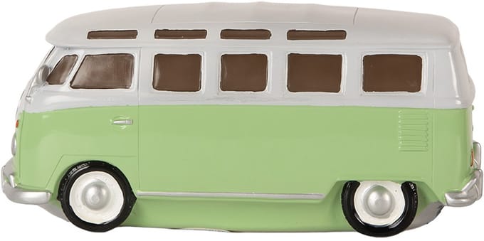 Clayre & Eef Tafellamp Bus 24x10x11 cm Groen Kunststof