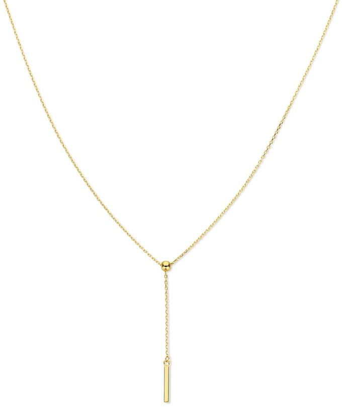 Jackie Gracia Long Necklace 14 Karaat Goud 45