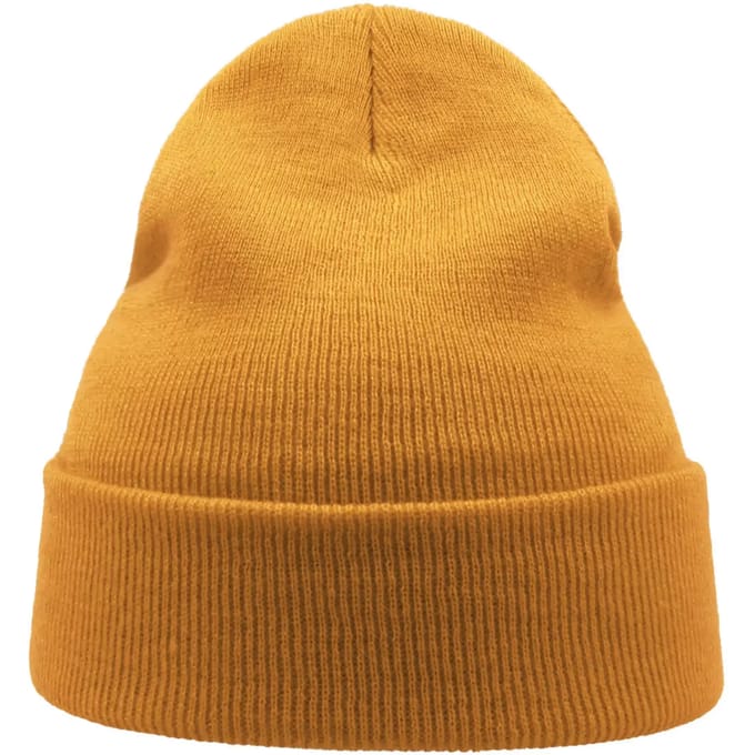 Atlantis Headwear - Wind Beanie Recycled - Gold Yellow - One Size