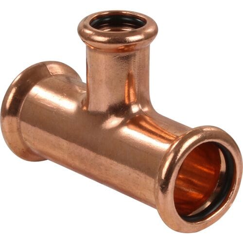 VSH Xpress perskoppeling roodkoper water - T-stuk - 22 x 15 x 22 mm
