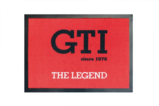 BRISA VW Collection - Volkswagen GTI deurmat, schone deurmat, voetvuil schraper (The Legend)