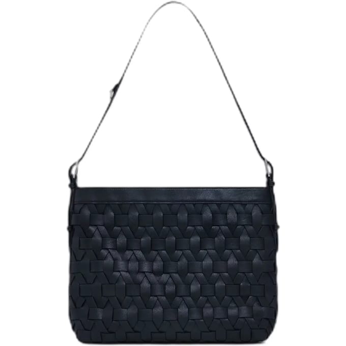 Desigual schoudertas Argon Camel Buxton Bag Black zwart