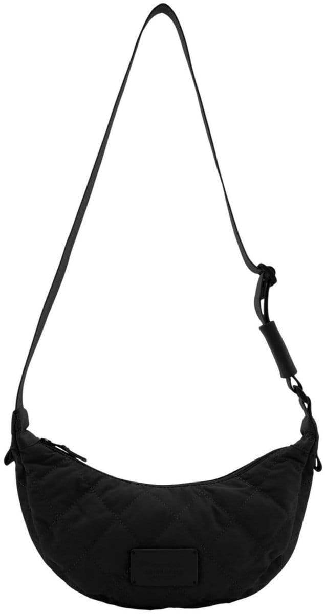 SEIDENFELT MANUFAKTUR schoudertas Hetta Halfmoon Bag Black zwart
