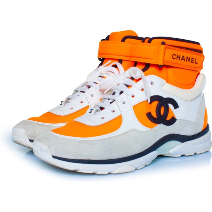 Chanel Neon hoge sneakers