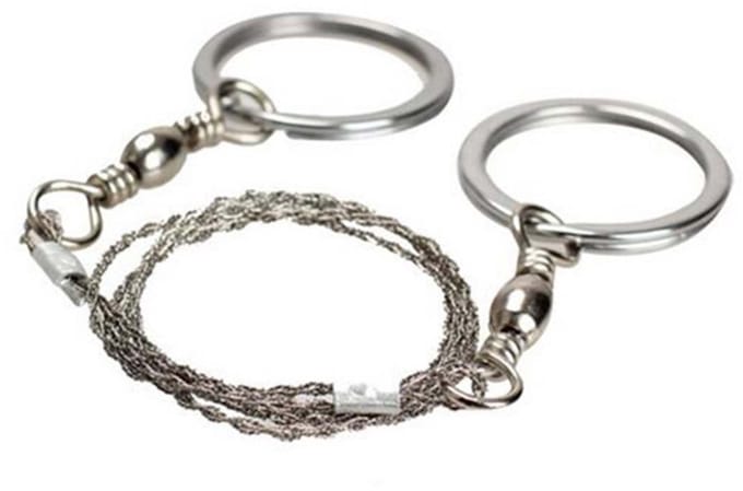 Draadzaag - Survival zaag - Compact - Outdoor tools - 0,5 m - Handzaam - Twee ringen - RVS - Jonyx