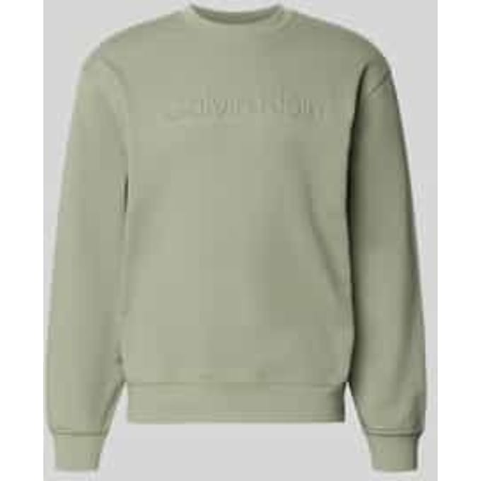 Sweatshirt met ronde hals en logo