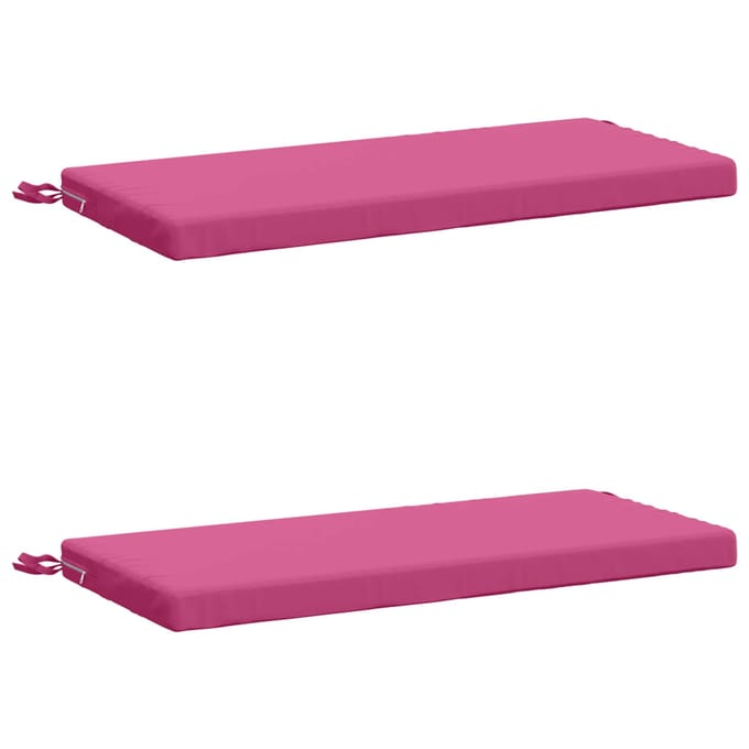 vidaXL - 2-delige - Bankkussens - SOEST - 2 - st - 100% - Polyester - Roze