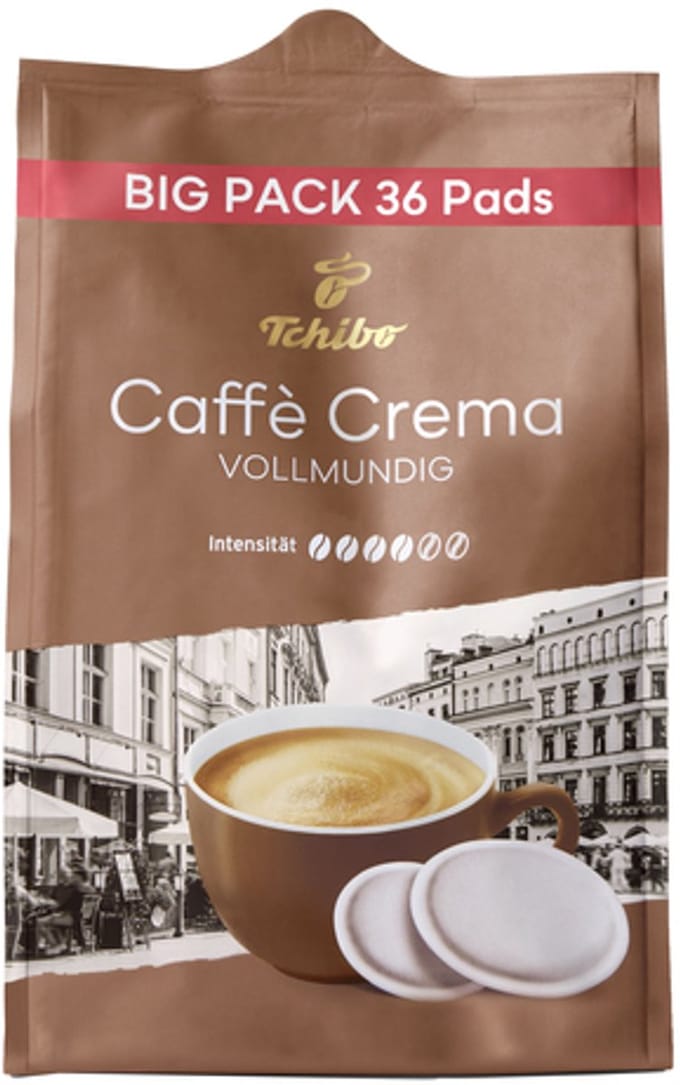 Tchibo - CaffÃ¨ Crema Vollmundig - 36 pads - Amazon