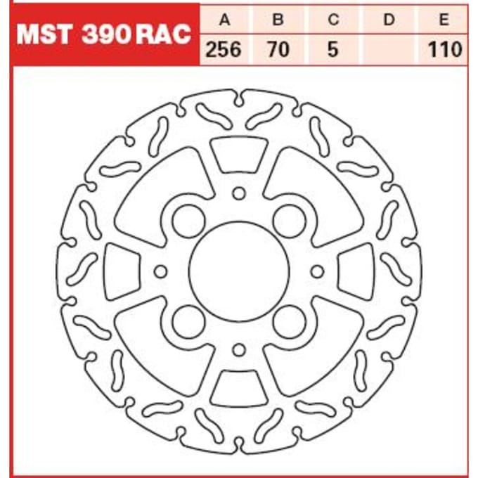Remschijf TRW MST390RAC, 1 Stuk