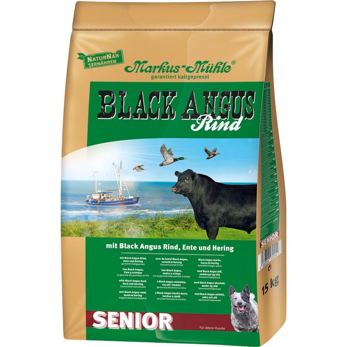 Markus-Mühle Black Angus Senior Hondenvoer - 15 kg