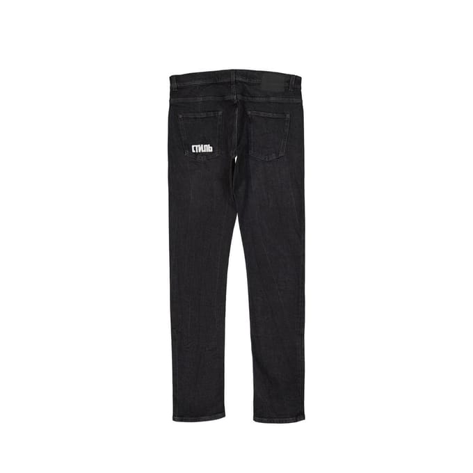 Heron Preston Zwarte Katoenen Slim Fit Jeans