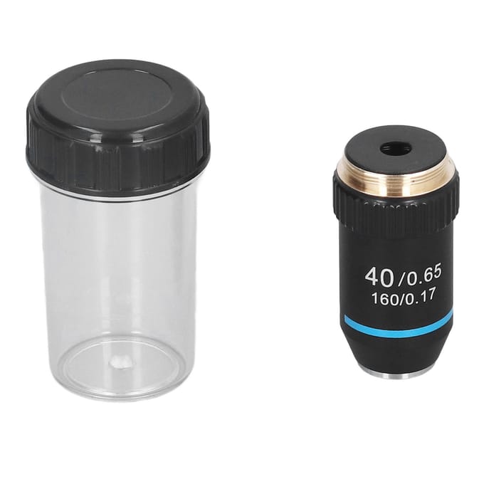 Achromatisch Microscoopobjectief 40X Hoge Vergroting 20,2 mm Draad Standaard RMS Zwart 195