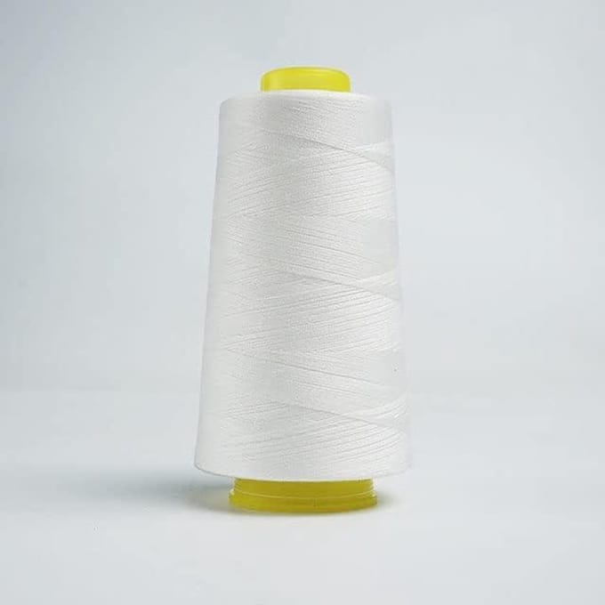 Naaimachine Garen - Polyester Draad - Kleding Maken - Hoge Treksterkte - 3000m - Wit