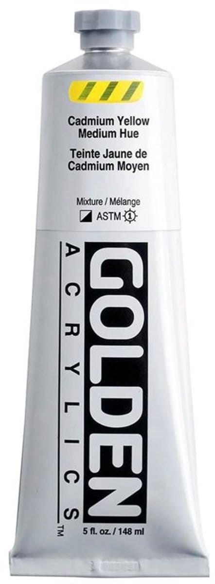 Golden Heavy Body Acrylverf Cadmium Geel Middel Toon 148 ml