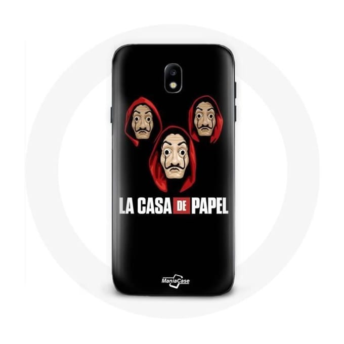 Case voor Samsung Galaxy j7 2017 Edge La casa de papel Masker en logo