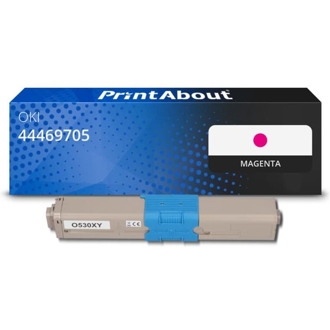 PrintAbout huismerk Toner 44469705 Magenta Geschikt voor OKI