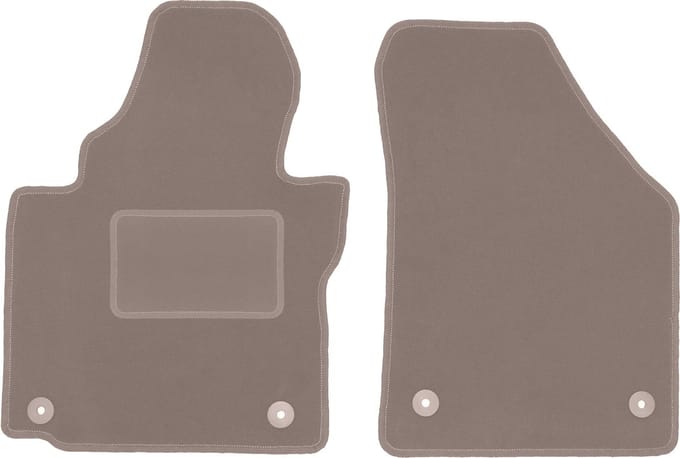 Beige voormatten voor: Volkswagen Touran I minivan (2004-2010)