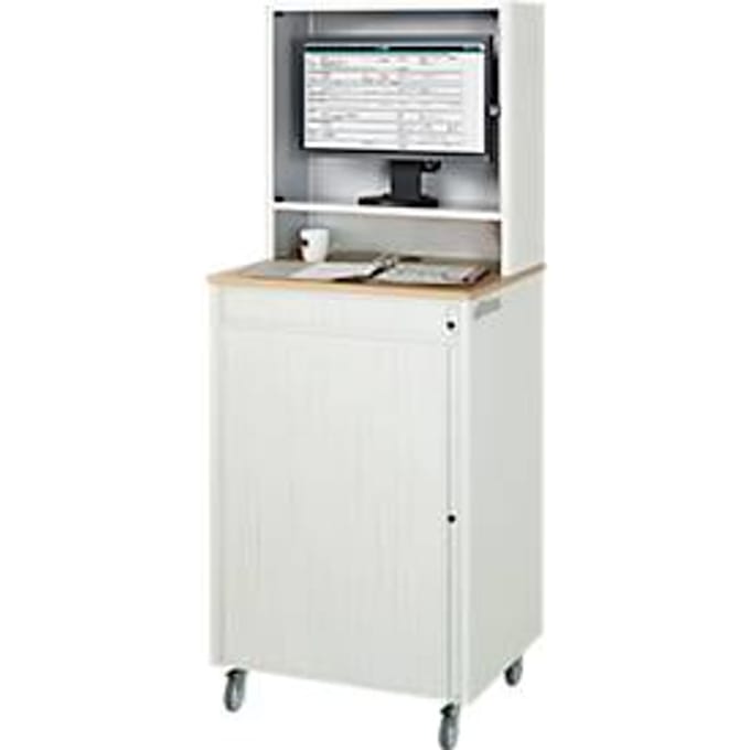 Computerstation adlatus type 2015, B 720 x D 660 x H 1810 mm, verrijdbaar
