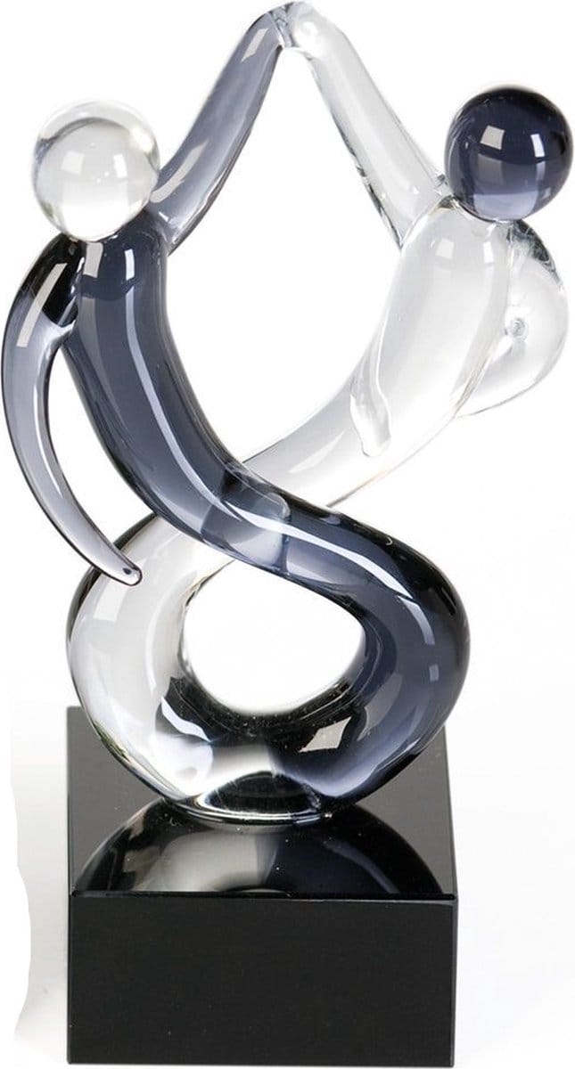 Glassculptuur Knuffel happiness