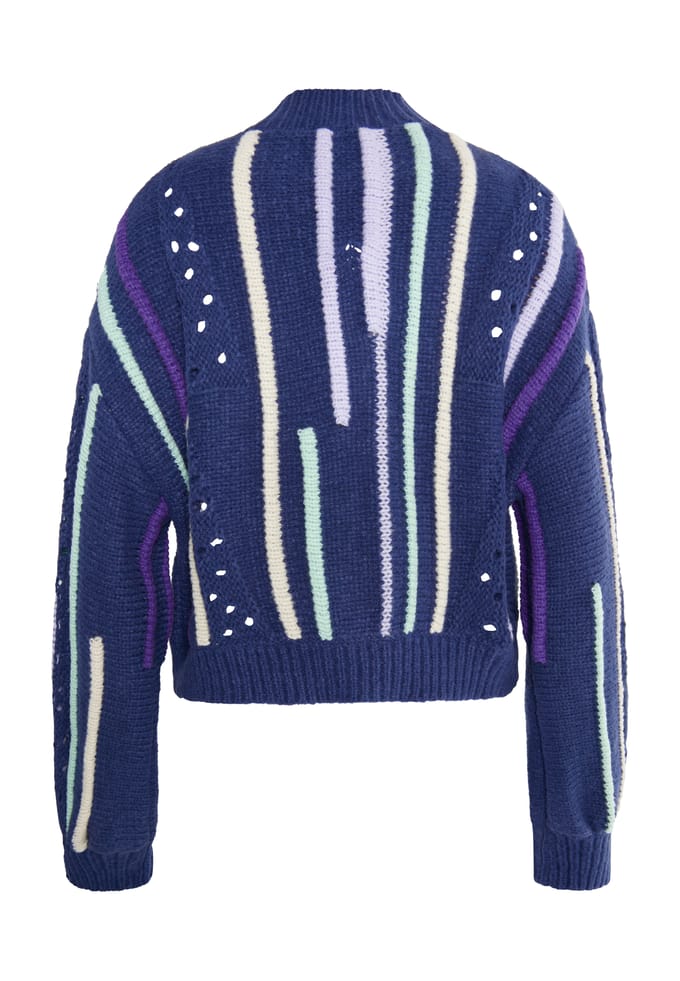 IZIA Vest Dames Navy Veelkleurig