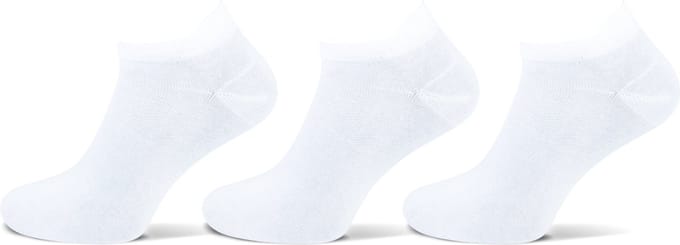 Teckel Sneakersokken Lipje Katoen Wit 47-50 3 paar