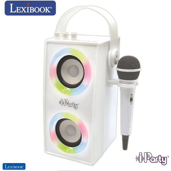 iParty® Trendy Portable Bluetooth® Luidspreker met microfoon en geweldige lichteffecten