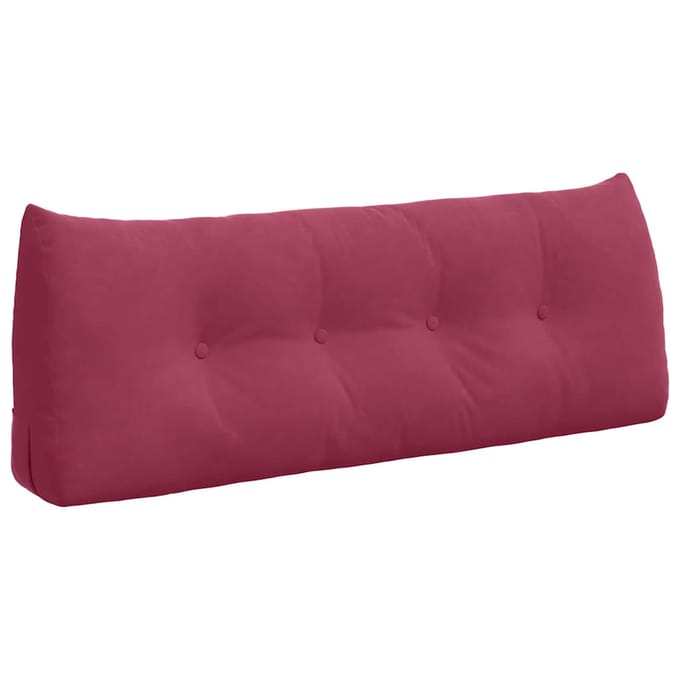 vidaXL - Rugkussen - Wijnrood - 120 - x - 24 - x - 50 - cm - Fluweel