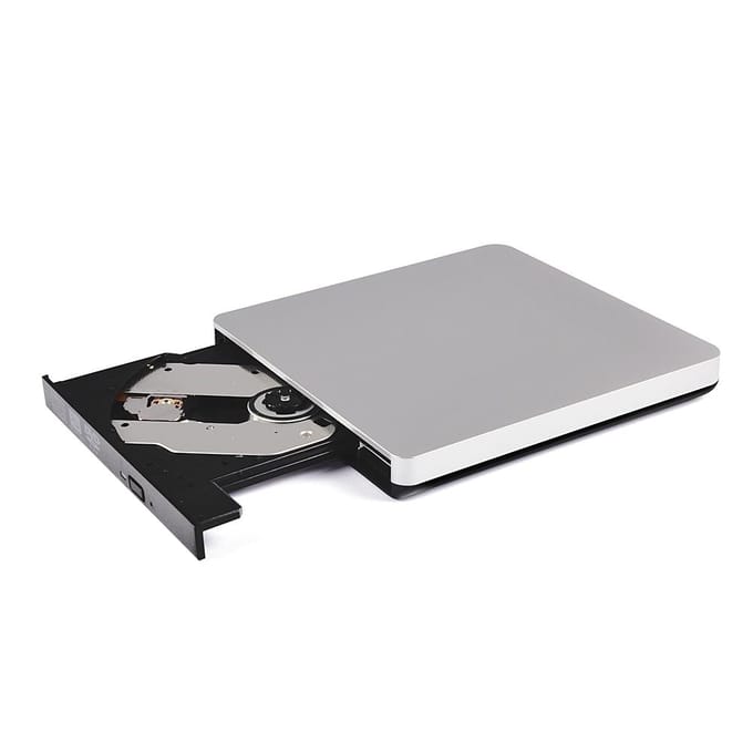 USB3.0 Extern Blu-Ray-station Externe dvd-recorder BD-RE CD/DVD-RW-schrijver Draagbare Blu-ray-brander zilver