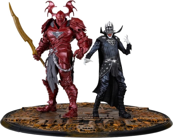Actiefiguren Set van 2 DC Multiverse Jonge Batman & Merciless 18 cm