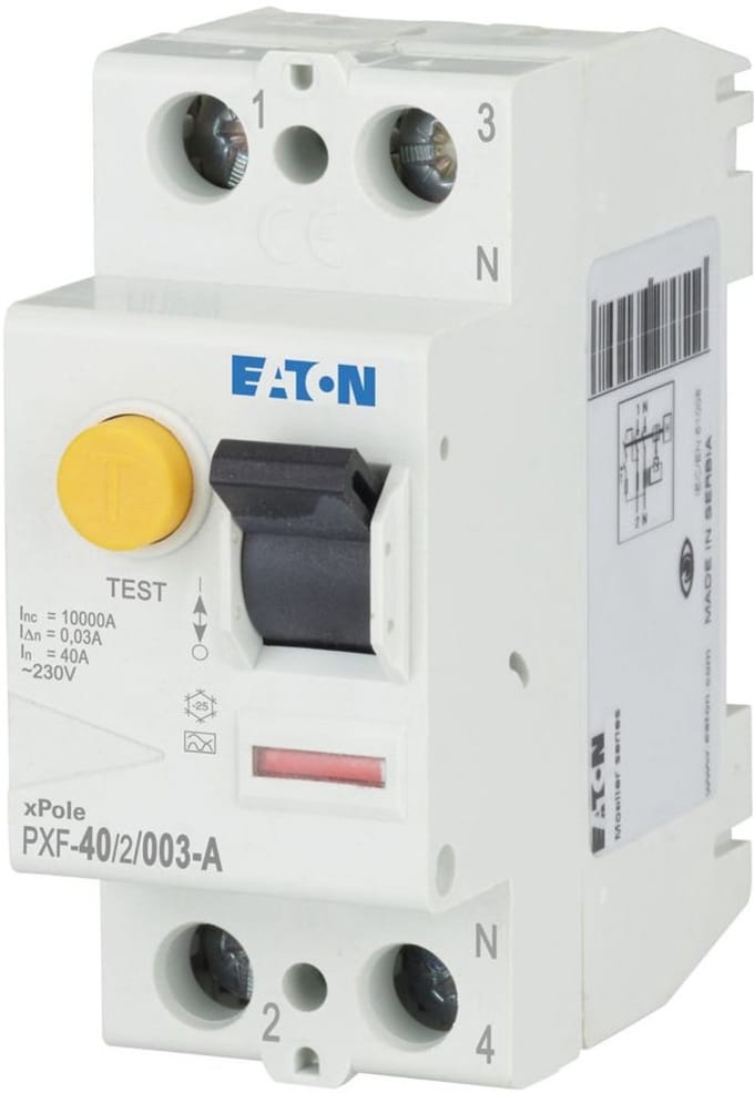 Eaton Aardlekautomaat 40A 2P 30mA - PXF-40/2/003-A
