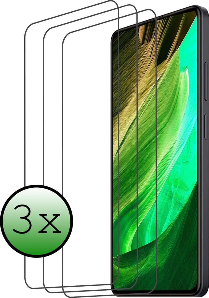 Screenprotector - 3 Stuks Geschikt voor Xiaomi Redmi Note 12 Pro - Extra Sterk - Beschermglas - Gehard Glas - Tempered Glass - Screen Protector