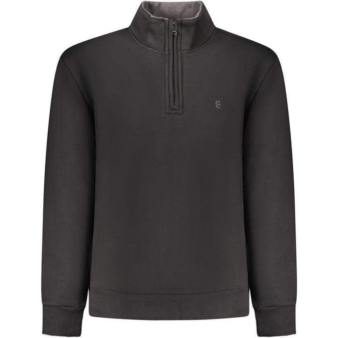 Coveri Beweegbare Zwarte Katoenen Heren Sweatshirt