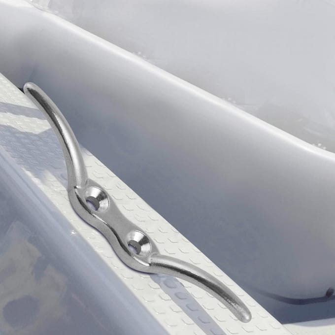 Taquet d'ancrage pour bateau en acier inoxydable, accessoire de fixation pour base de pont de yacht, petit gray