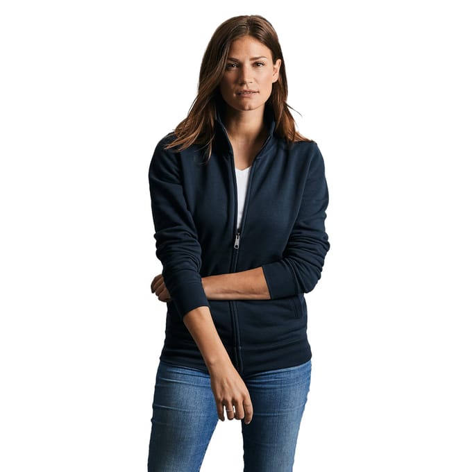 Russell Dames/dames Authentieke Sweat Jacket (Franse marine)