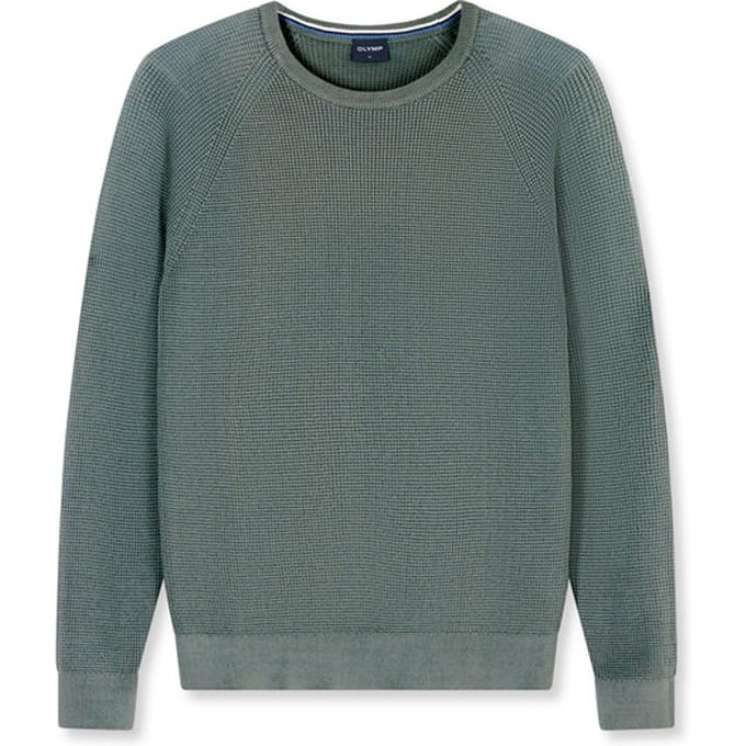 OLYMP Casual Breisel, Regular Fit, Groen