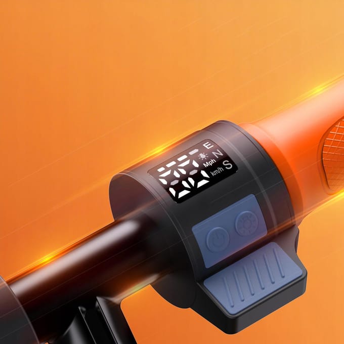 Elektrische step voor kinderen K2pro 9KM 6  150W Heren Dames Sfeerverlichting oranje