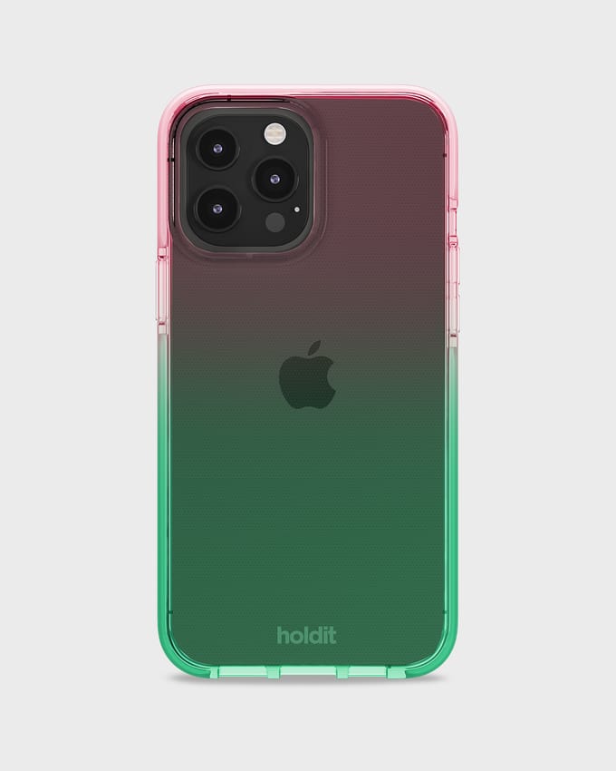 Phone case Seethru Gradient Grass Green/Bright Pink iPhone 13 Pro Max