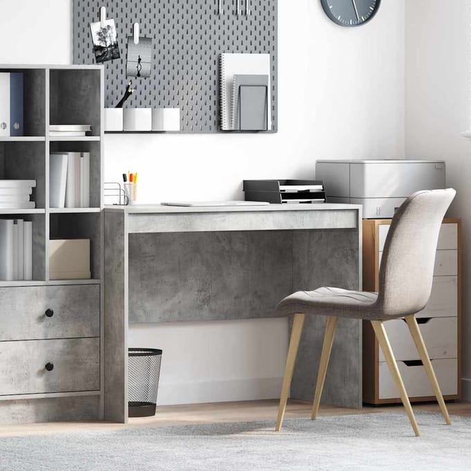 vidaXL - Bureau - Beton - Grijs - 100 - x - 50 - x - 76 - cm